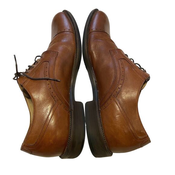 Johnston & Murphy Shoes Mens 9M Brown Sheepskin Oxford Career Office Occoasion